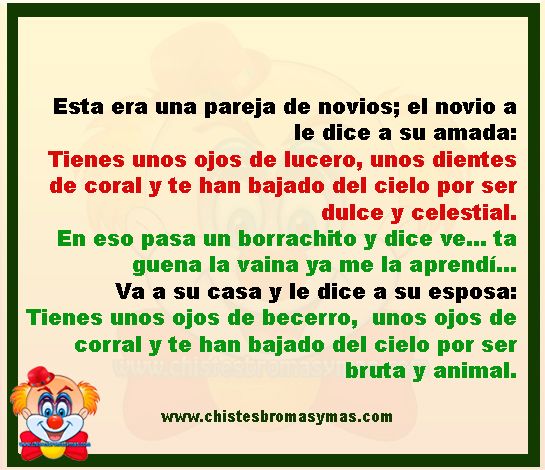 Piropo para la novia - Chistes divertidos de novios Piropo para la novia - Chistes divertidos de novios