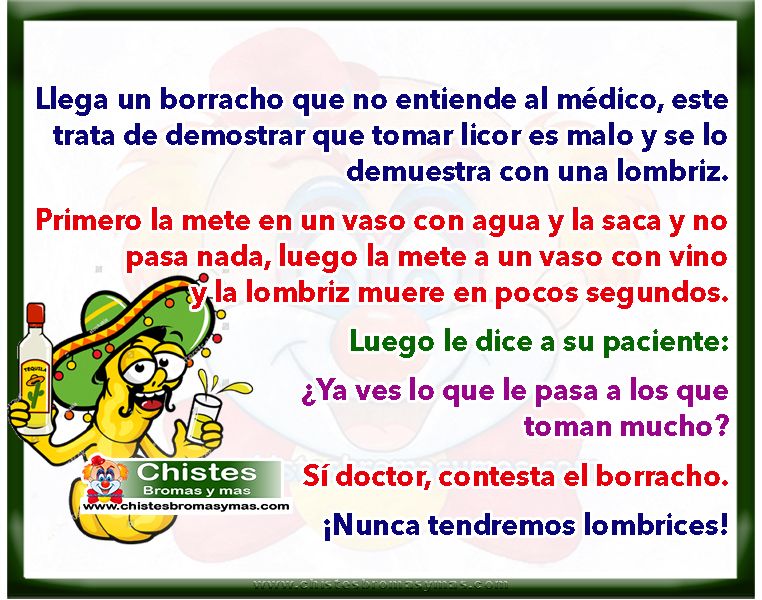 Médico y paciente borracho - Chistes de borrachos