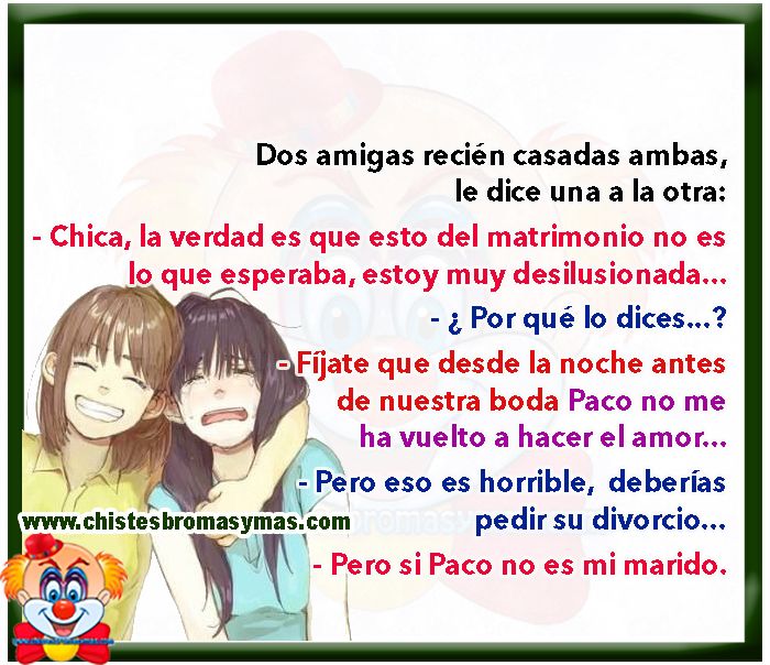 Dos amigas recién casadas - Chistes de amigas