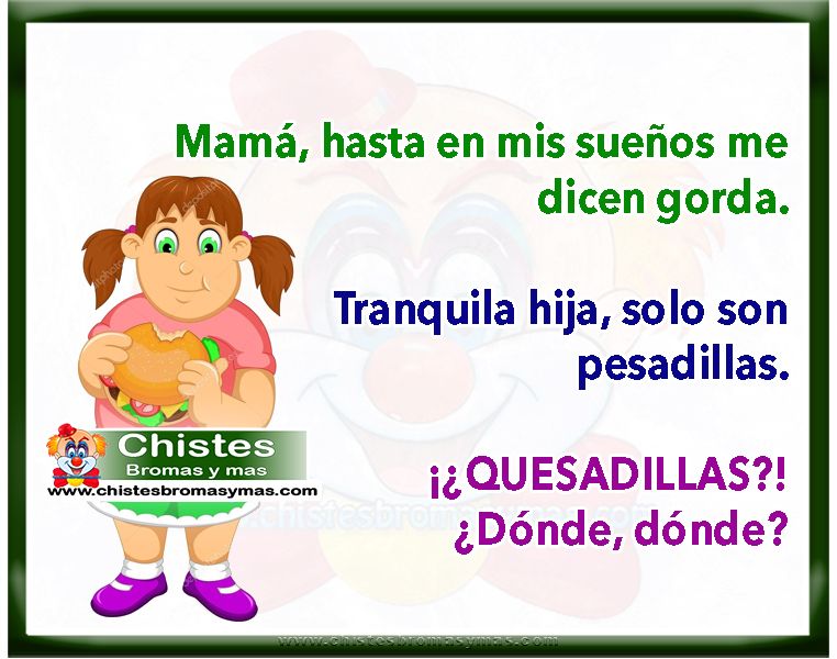 Me dicen gorda - Chistes cortos graciosos y divertidos