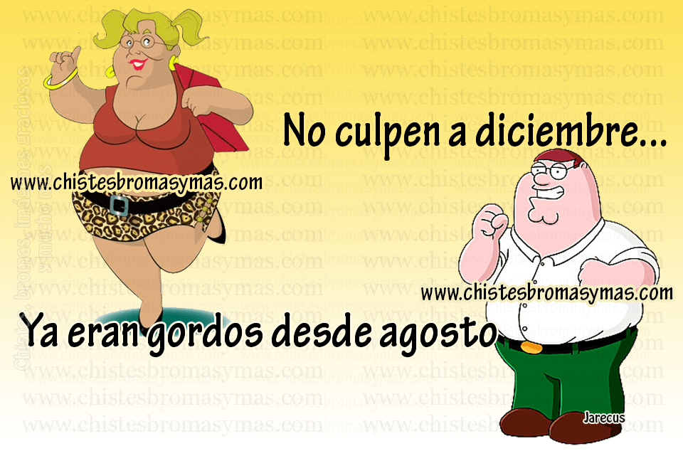 No culpen a diciembre... Ya eran gordos desde agosto