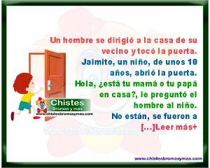 Jaimito conversando con vecino - Chistes de Jaimito