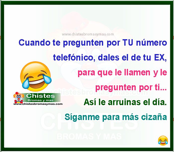 Cuando te pregunten por TU número telefónico