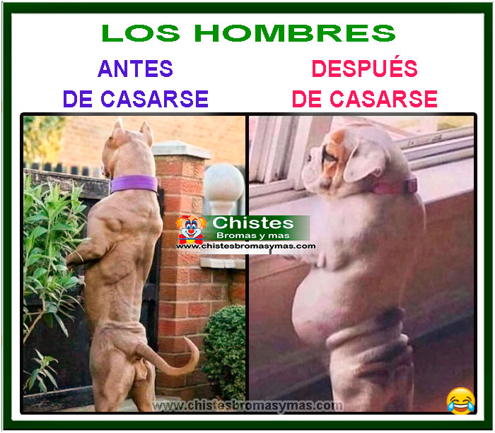 Los hombres antes y despues de casarse