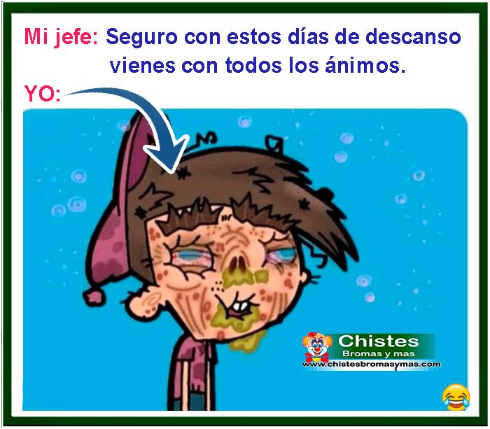 Seguro con estos días de descanso vienes con todos los animos