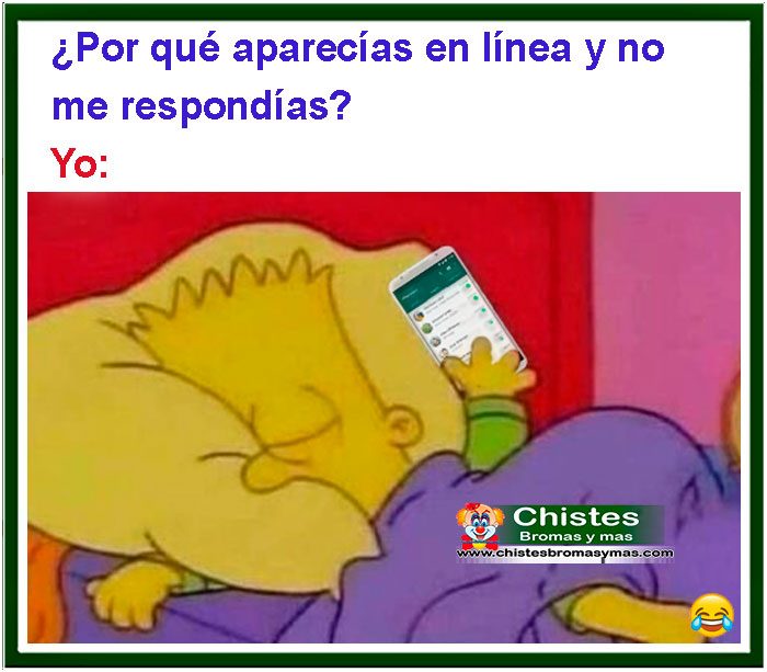 Por qué aparecías en linea y no me respondías